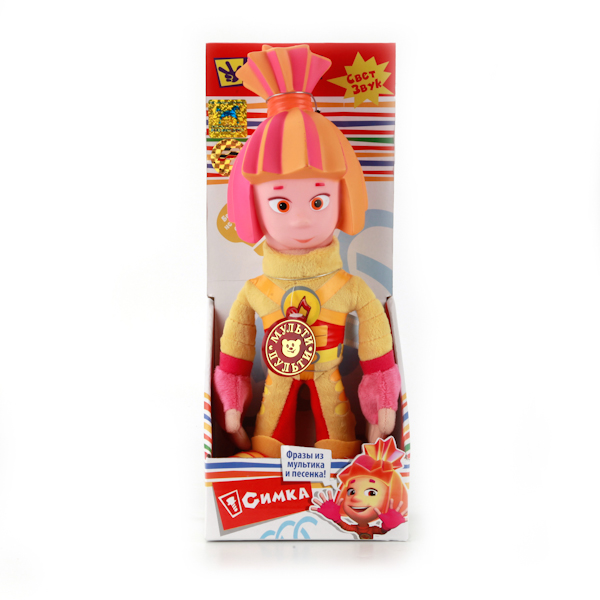 Мягкая игрушка Симка из серии Фиксики, озвученный, со светом, 28 см.  